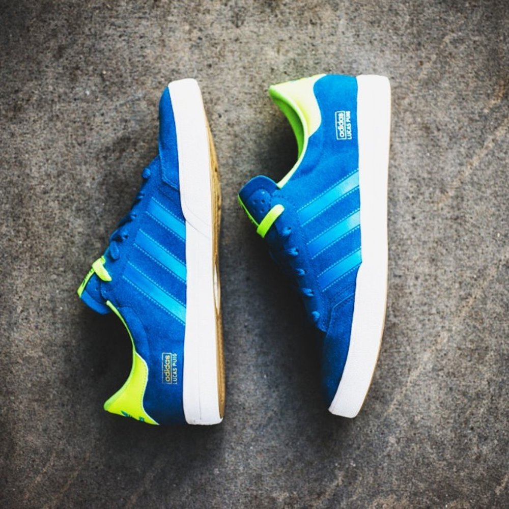 Adidas Lucas Puig Blue/Volt Shoes Size 11.5